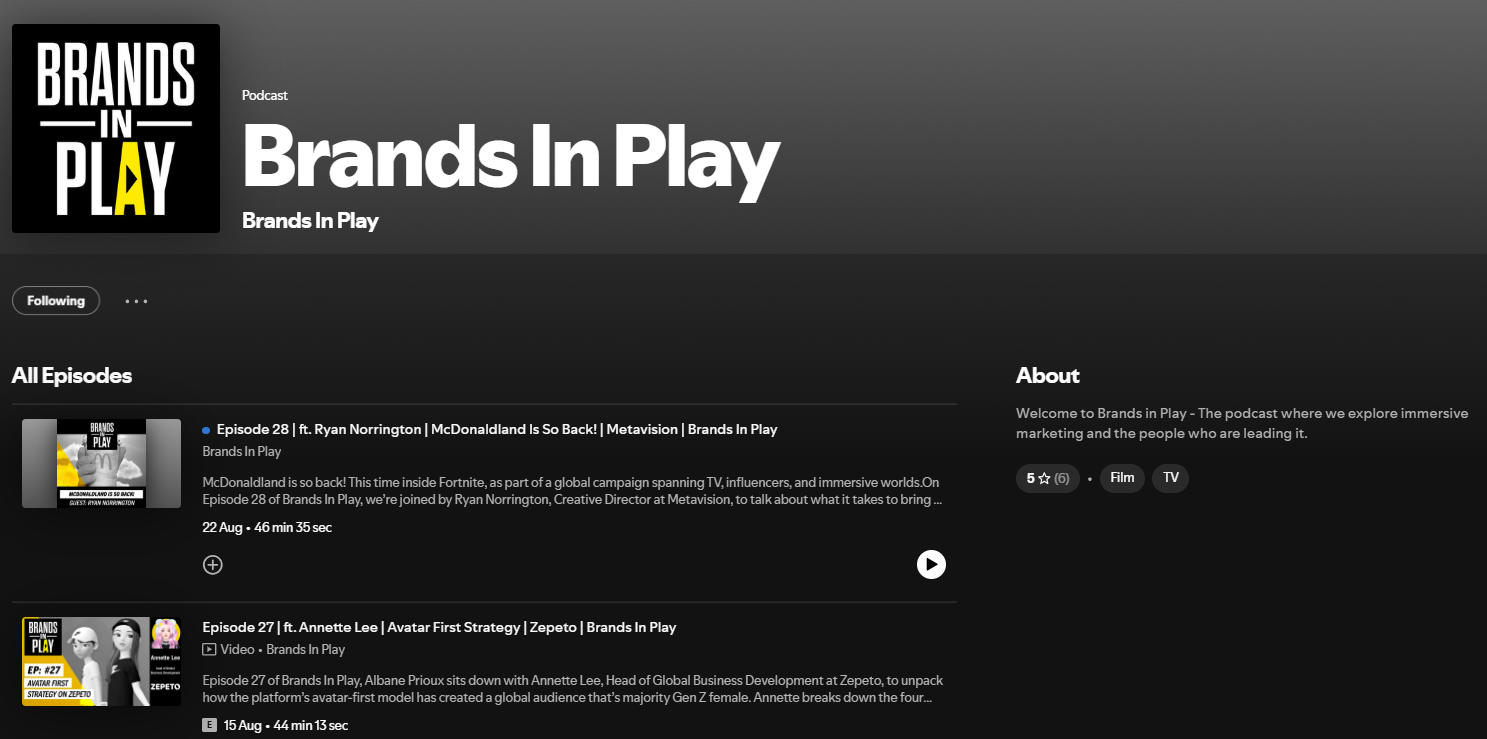 Brands in Play
